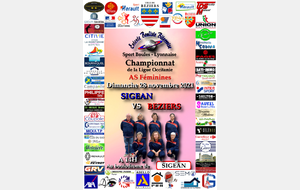 Championnat AS Féminines SIGEAN / BEZIERS