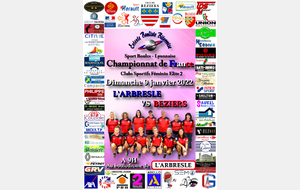 Championnat de France des Clubs Sportifs Féminin Elite 2 L'ARBRESLE / BEZIERS