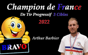 Arthur Barbier Champion de France Tir Progressif N1