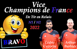 Cédric Cazorla et Jordy Joullié Vices Champions Tir en Relais N1