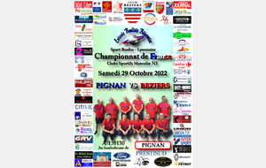 Championnat de France Clubs Sportifs Masculins N3   PIGNAN / BEZIERS 2  A 13H30
