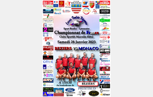 Championnat de France Clubs Sportifs Masculins Elite 2   BEZIERS / MONACO   A 13H30