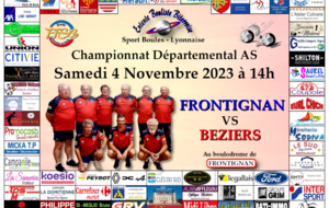 CHAMPIONNAT DEPARTEMENTAL MASCULIN  AS Arvieu            FRONTIGNAN   VS   BEZIERS