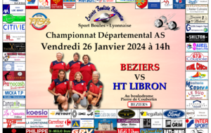 CHAMPIONNAT DEPARTEMENTAL FEMININ  AS  (groupe A)          BEZIERS   VS   HT LIBRON