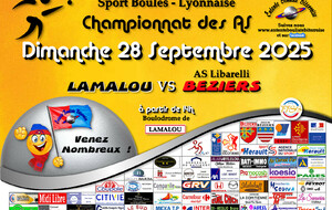 CHAMPIONNAT des ASF  LAMALOU / BEZIERS  A 14H