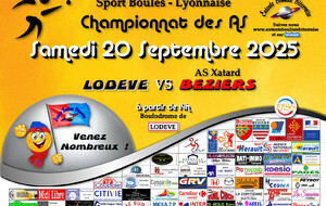 CHAMPIONNAT des AS   LODEVE / BEZIERS 3  A 14H