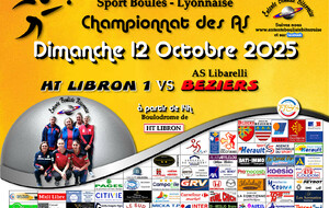CHAMPIONNAT des ASF HT LIBRON 1 / BEZIERS  A 14H