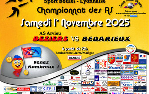 CHAMPIONNAT des AS   BEZIERS 1 / BEDARIEUX  A 10H