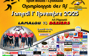 CHAMPIONNAT des AS   LAMALOU / BEZIERS 2  A 14H