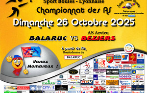 CHAMPIONNAT des AS   BALARUC / BEZIERS 1  A 14H