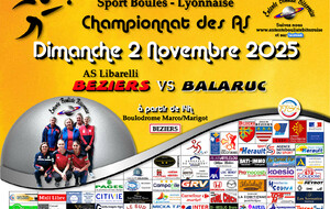 CHAMPIONNAT des ASF   BEZIERS / BALARUC  A 14H