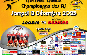 CHAMPIONNAT des AS   BEZIERS 3 / LODEVE  A 14H