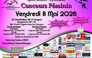 CONCOURS FEMININ A 8H30