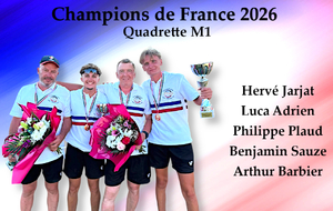 QUADRETTE M1 EBB CHAMPIONNE DE FRANCE