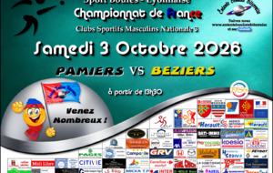 CHAMPIONNAT DE FRANCE MN3   PAMIERS / BEZIERS A 13H30