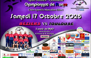CHAMPIONNAT DE FRANCE ME2   BEZIERS / TOULOUSE A 13H30