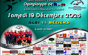 CHAMPIONNAT DE FRANCE MN3   ALBI / BEZIERS A 13H30