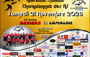 CHAMPIONNAT AS   BEZIERS 2 / LAMALOU   A 14H