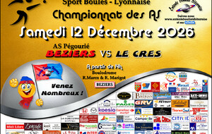 CHAMPIONNAT AS   BEZIERS 1 / LE CRES   A 14H