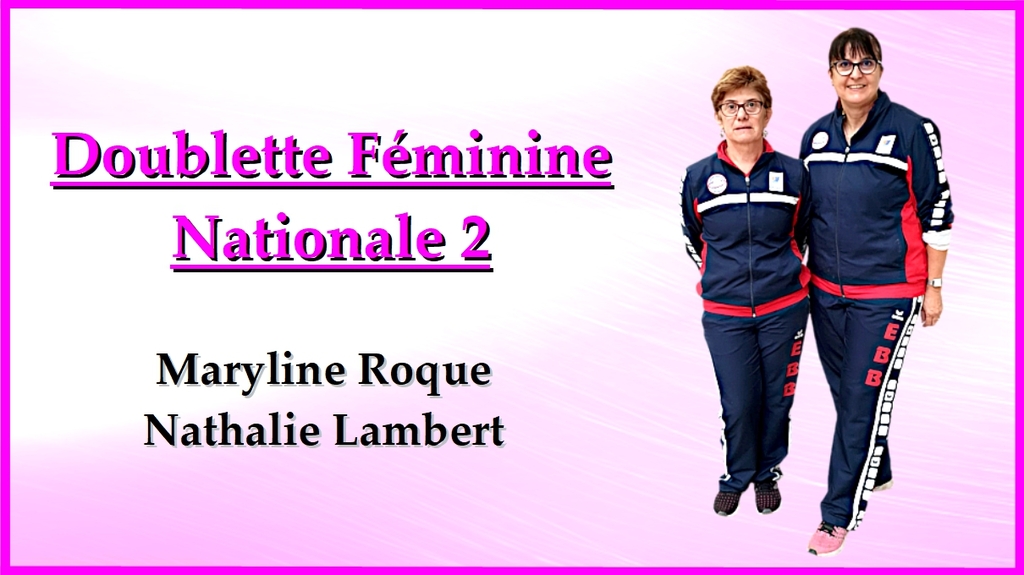 Doublette F N2 Maryline Roque / Nathalie Lambert 2022/2023