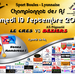 CHAMPIONNAT AS   LE CRES / BEZIERS 1  A 14H