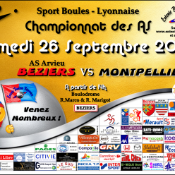 CHAMPIONNAT AS   BEZIERS 2 / MONTPELLIER  A 14H