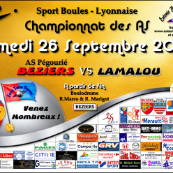 CHAMPIONNAT AS   BEZIERS 1 / LAMALOU  A 14H