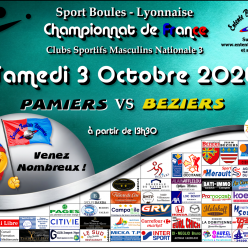 CHAMPIONNAT DE FRANCE MN3   PAMIERS / BEZIERS A 13H30
