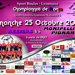 CHAMPIONNAT DE FRANCE FN1  BEZIERS / MONTPELLIER PIGNAN  A 13H30