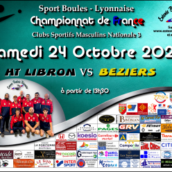 CHAMPIONNAT DE FRANCE MN3   HAUT LIBRON / BEZIERS A 13H30