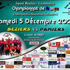 CHAMPIONNAT DE FRANCE MN3   BEZIERS / PAMIERS A 13H30