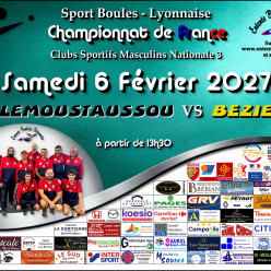 CHAMPIONNAT DE FRANCE MN3   VILLEMOUSTAUSSOU / BEZIERS A 13H30