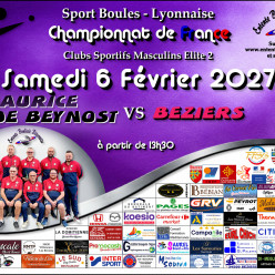 CHAMPIONNAT DE FRANCE ME2   ST MAURICE DE BEYNOST / BEZIERS A 13H30