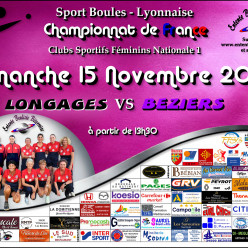 CHAMPIONNAT DE FRANCE FN1  LONGAGES / BEZIERS A 13H30