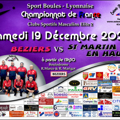 CHAMPIONNAT DE FRANCE ME2   BEZIERS / ST MARTIN EN HAUT A 13H30