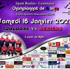 CHAMPIONNAT DE FRANCE ME2   TOULOUSE / BEZIERS A 13H30